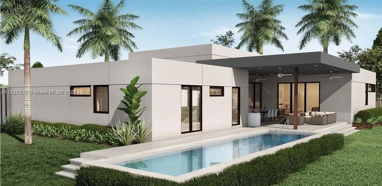 Front exterior of a new home in , Lake Worth, FL, highlighting curb appeal (Image 1).