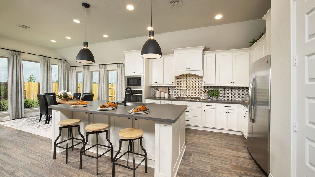 Furnished interior view inside a new home in Midline, Houston (Image 16).