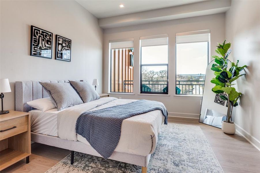 Furnished interior view inside a new home in , Dallas (Image 11).