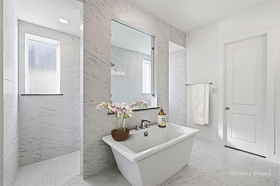 Furnished interior view inside a new home in Windsong Ranch 61' Series, Prosper (Image 16).