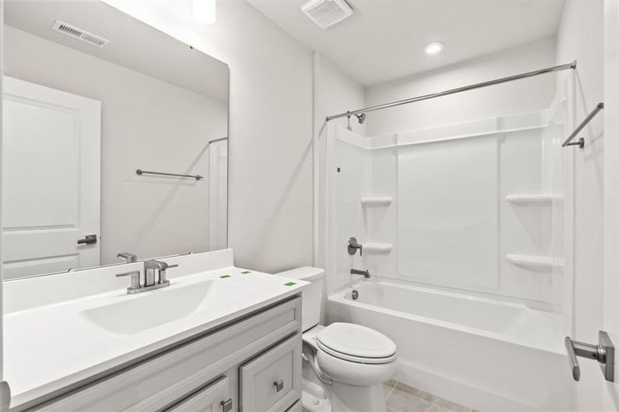 Furnished interior view inside a new home in Lakes at Riverbend Townhomes, Navassa (Image 9).