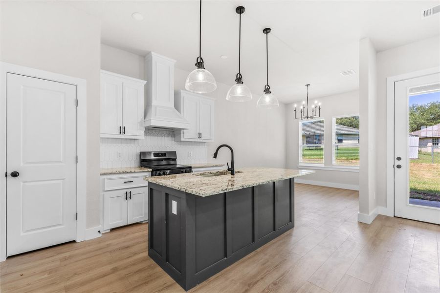 Furnished interior view inside a new home in , Brenham (Image 9). Furnished interior view inside a new home in , Brenham (Image 9).