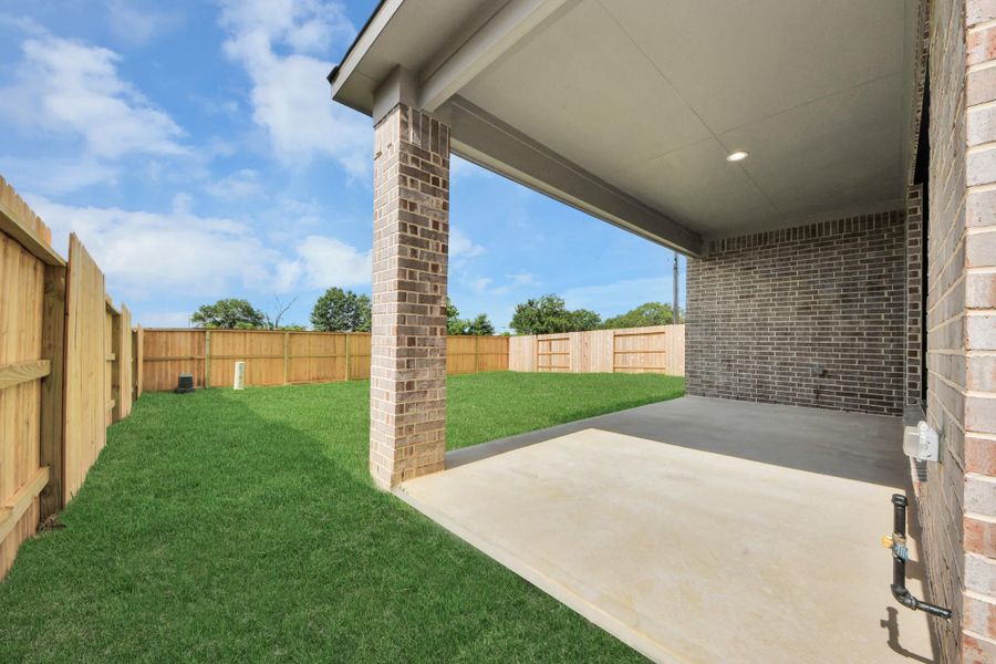 Exterior details and patio area of a home in Cypress Green, Hockley (Image 3).