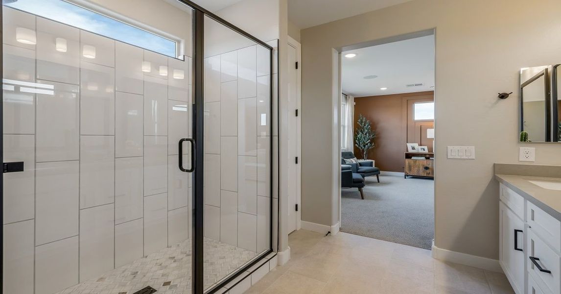 Representative furnished interior of a home built from the Camelback by William Ryan Homes in Alta Vida at Westpark, Buckeye (Image 25).