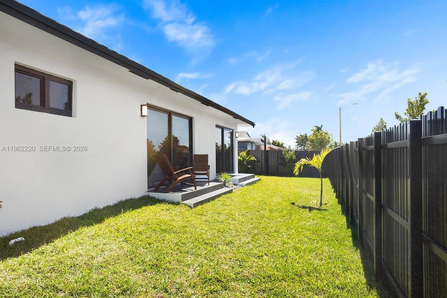 Exterior details and patio area of a home in , Miami (Image 28). Exterior details and patio area of a home in , Miami (Image 28).