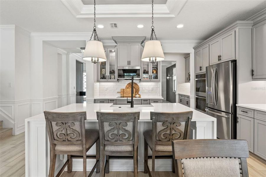 Furnished interior view inside a new home in Whispering Oaks Preserve, Wesley Chapel (Image 8).