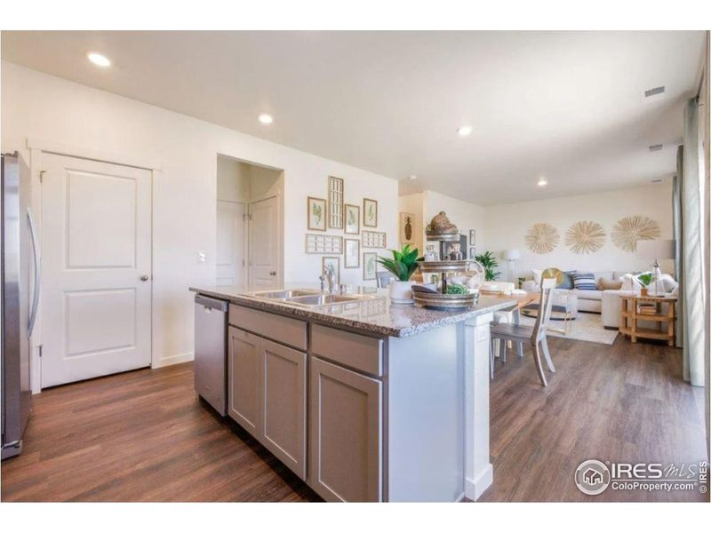 Furnished interior view inside a new home in Fossil Creek Ranch, Windsor (Image 10).