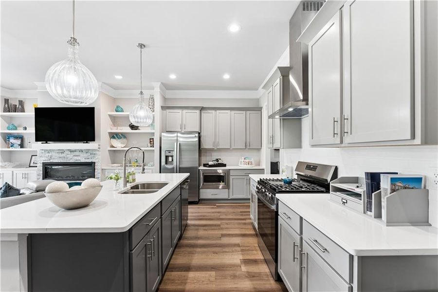 Furnished interior view inside a new home in , Decatur (Image 63).