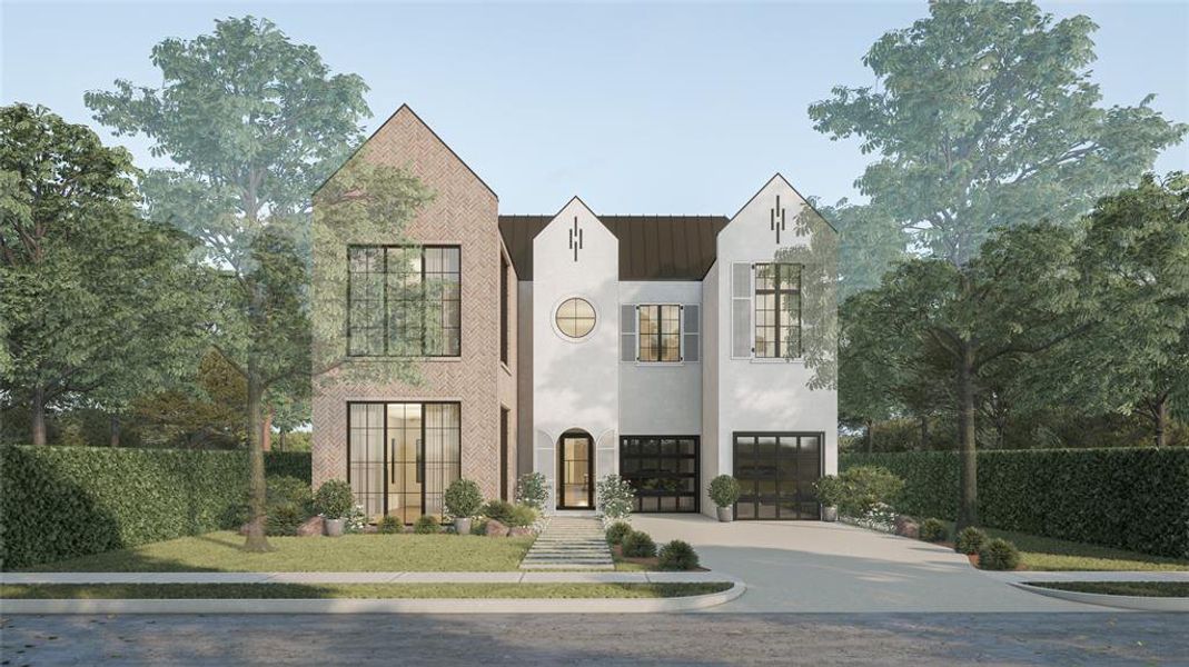 Front exterior of a new home in , Dallas, TX, highlighting curb appeal (Image 23).