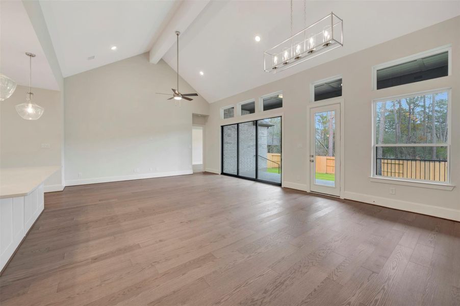 Spacious, unfurnished interior of a new home in The Woodlands Hills 70’, Willis (Image 21).