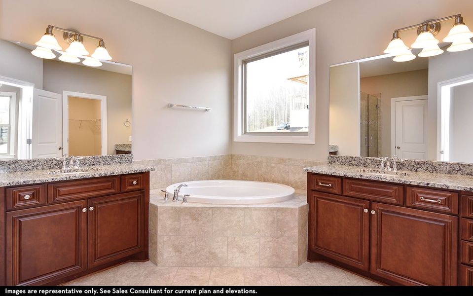Representative furnished interior of a home built from the Danbury IV by CastleRock Communities in Belvoir, Fairview (Image 11).