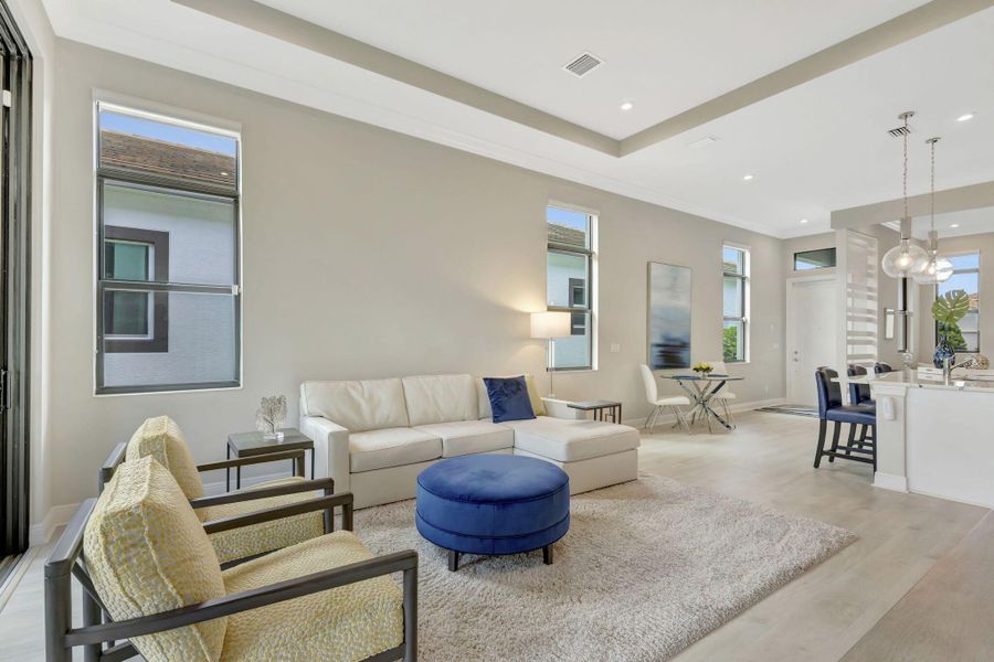 Furnished interior view inside a new home in , Port St. Lucie (Image 33).