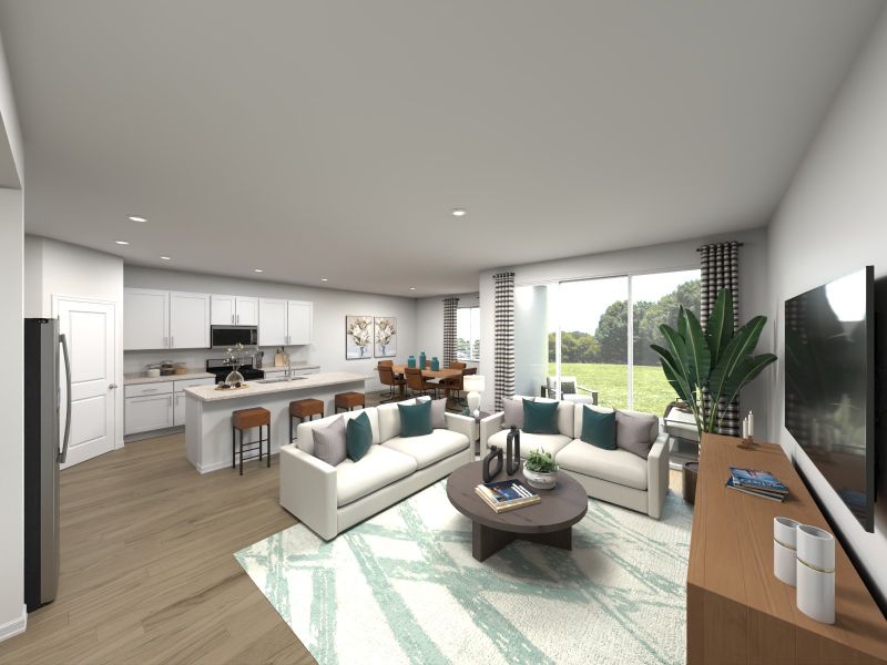 Furnished interior view inside a new home in Kings Creek - Signature Series, Jacksonville (Image 5).