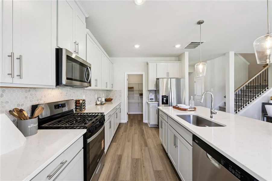 Furnished interior view inside a new home in Westmont Preserve, Powder Springs (Image 10).