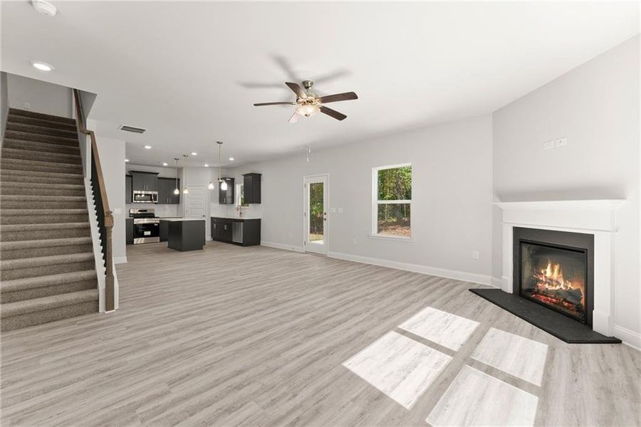 Spacious, unfurnished interior of a new home in Habersham Meadows, Demorest (Image 26).