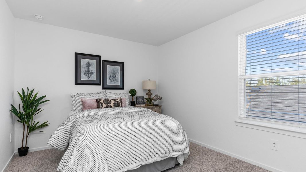 Representative furnished interior of a home built from the FLORENCE by D.R. Horton in Lakes at Westland Ranch, League City (Image 18).