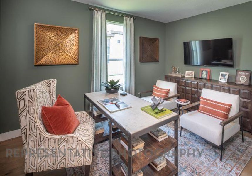 Furnished interior view inside a new home in Gateway Village - The Reserve: 50ft. lots, Denison (Image 11). Furnished interior view inside a new home in Gateway Village - The Reserve: 50ft. lots, Denison (Image 11).