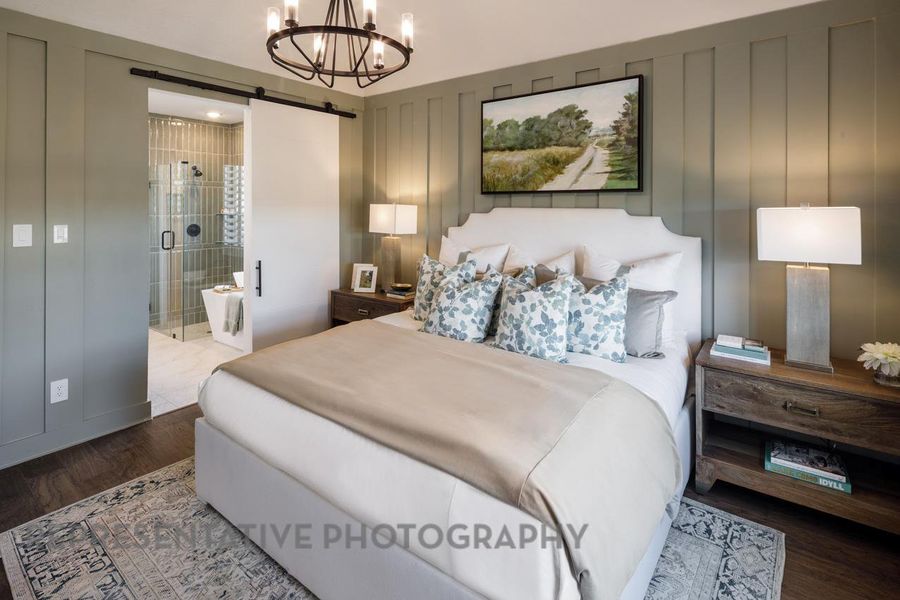 Furnished interior view inside a new home in Easton Park, Austin (Image 18).