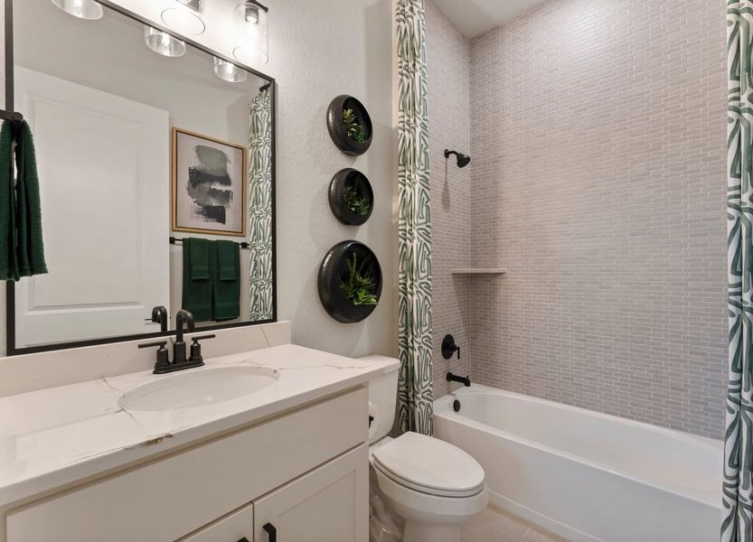 Furnished interior view inside a new home in Fulshear Lakes Gardens, Fulshear (Image 11). Furnished interior view inside a new home in Fulshear Lakes Gardens, Fulshear (Image 11).