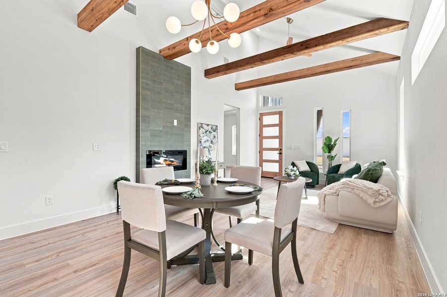 Furnished interior view inside a new home in , San Antonio (Image 4).