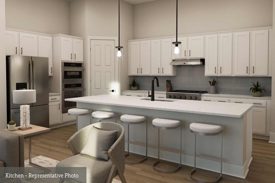 Representative furnished interior of a home built from the The Celina by David Weekley Homes in Goodland – Manor Series, Venus (Image 5).