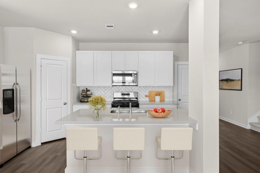 Furnished interior view inside a new home in Windrose Green, Angleton (Image 7).