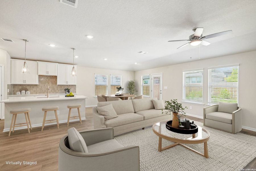 Furnished interior view inside a new home in Arcadia Ridge - Classic Series, San Antonio (Image 17).