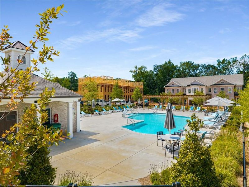 Front exterior of a new home in , Johns Creek, GA, highlighting curb appeal (Image 2). Front exterior of a new home in , Johns Creek, GA, highlighting curb appeal (Image 2).