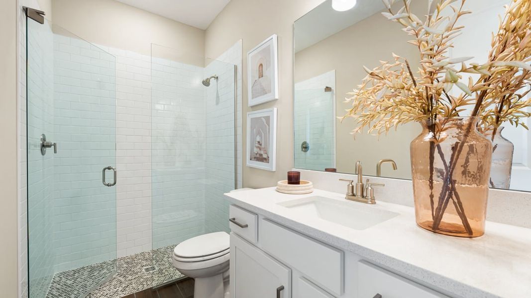 Furnished interior view inside a new home in Esplanade Lake Club, Fort Myers (Image 12).