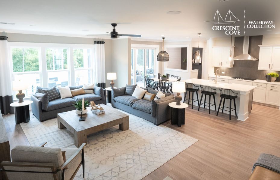 Representative furnished interior of a home built from the Woodward - Waterway Collection by Pulte Homes in Crescent Cove, Myrtle Beach (Image 5).
