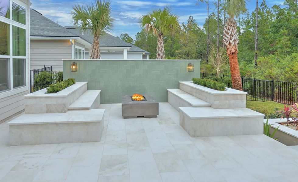 Exterior details and patio area of a home in Seabrook Village II, Ponte Vedra (Image 20). Exterior details and patio area of a home in Seabrook Village II, Ponte Vedra (Image 20).