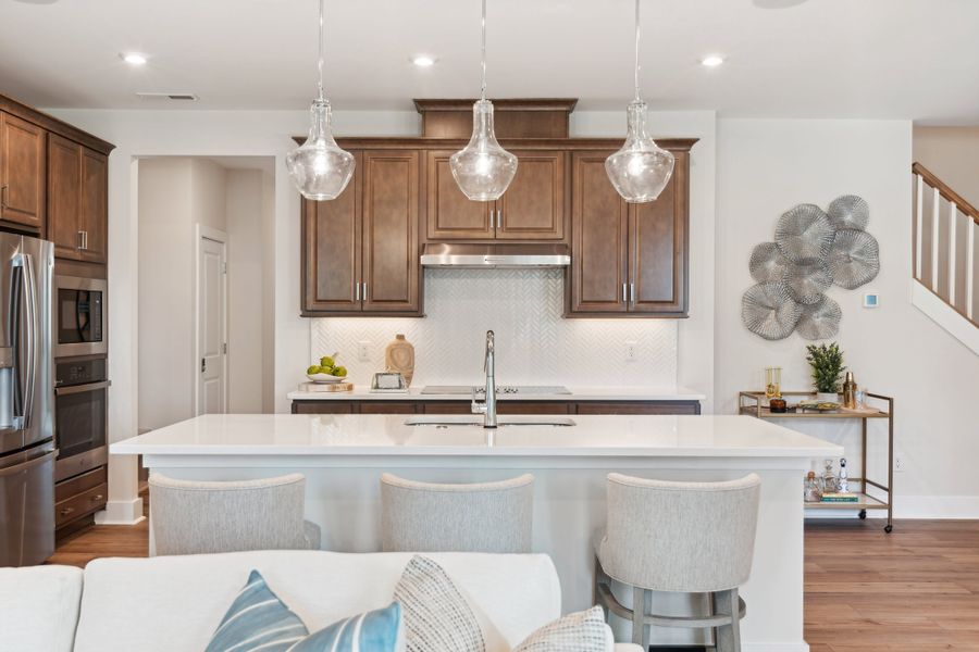 Representative furnished interior of a home built from the Boyd by Tri Pointe Homes in Seven Oaks, Belmont (Image 17).