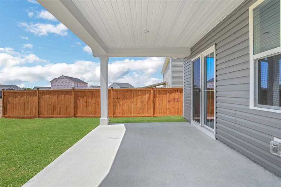 Exterior details and patio area of a home in Riverside at Calhoun, Calhoun (Image 2).