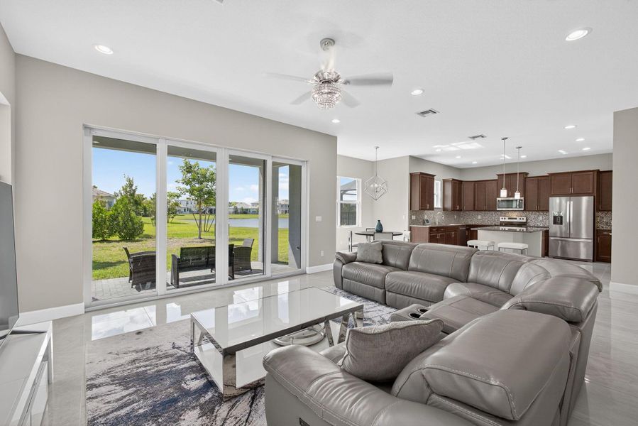 Furnished interior view inside a new home in , The Acreage (Image 37).