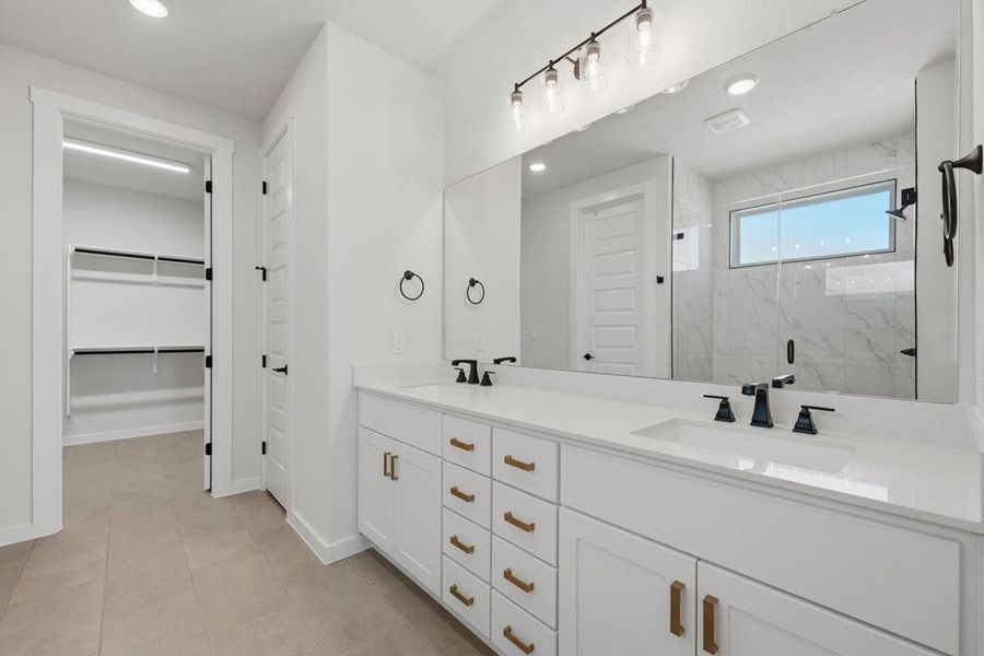 Furnished interior view inside a new home in Terrace Collection At Turner's Crossing, Buda (Image 13).