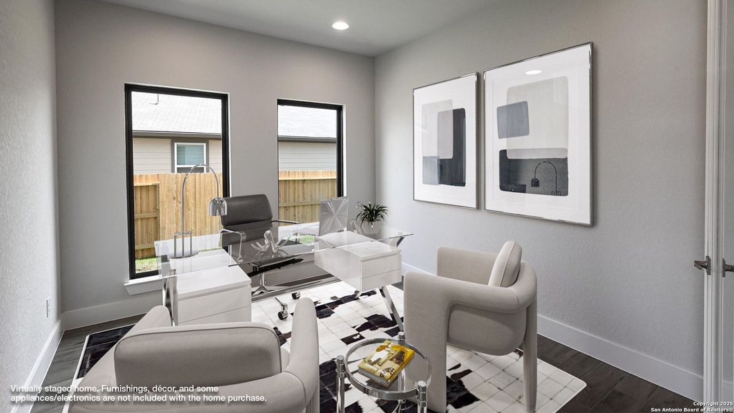 Furnished interior view inside a new home in Cibolo Valley Heights 65', Cibolo (Image 9).