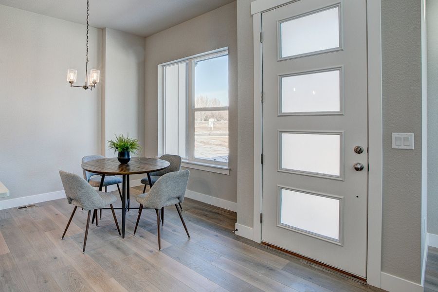 Representative furnished interior of a home built from the The Addison 2 by Landmark Homes in Highlands at Fox Hill, Longmont (Image 9). Representative furnished interior of a home built from the The Addison 2 by Landmark Homes in Highlands at Fox Hill, Longmont (Image 9).