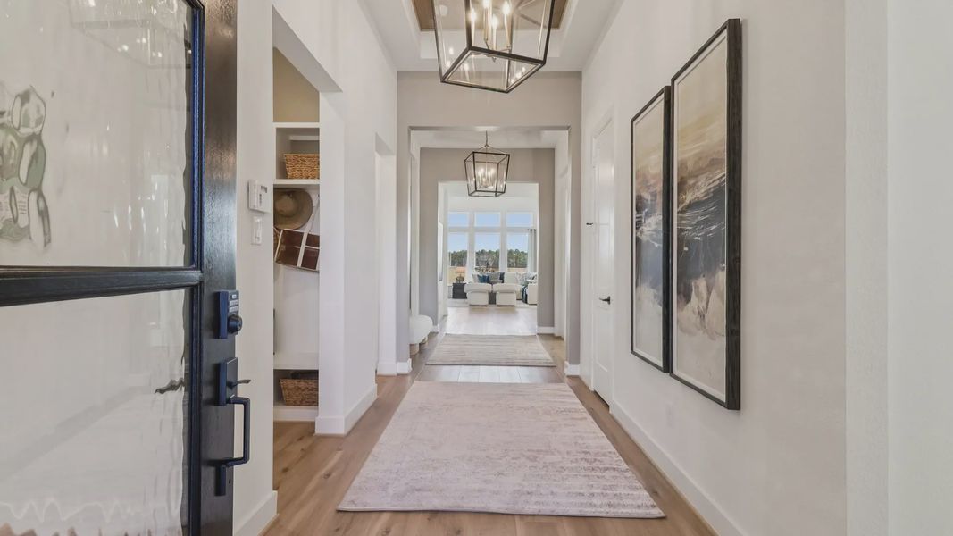 Representative furnished interior of a home built from the Marbella by Chesmar Homes in Audubon, Magnolia (Image 6).