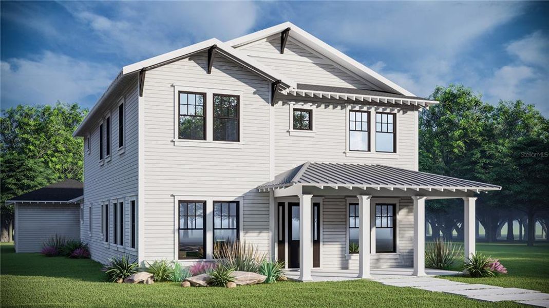 Front exterior of a new home in , Tampa, FL, highlighting curb appeal (Image 1).