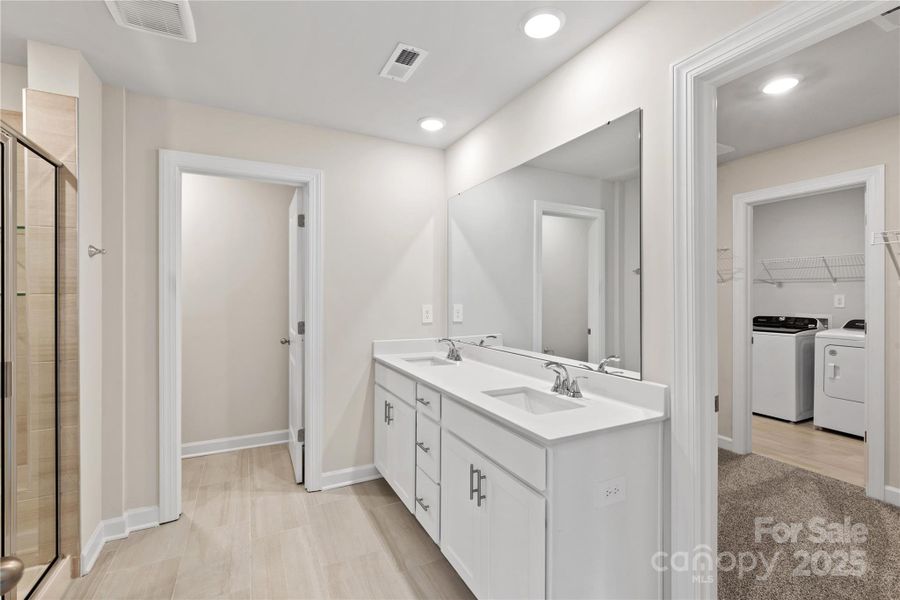 Furnished interior view inside a new home in Sutter's Mill, Mooresville (Image 9). Furnished interior view inside a new home in Sutter's Mill, Mooresville (Image 9).