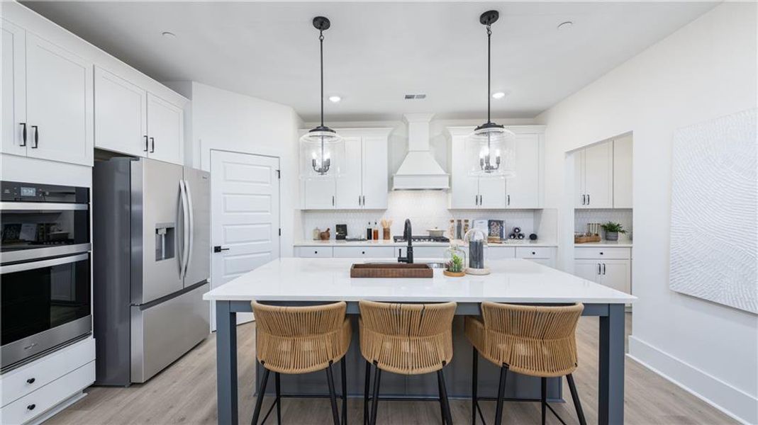 Furnished interior view inside a new home in The Village at Sandy Plains, Marietta (Image 7).