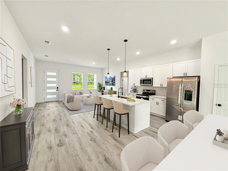 Furnished interior view inside a new home in , Ocala (Image 5).