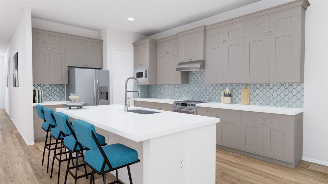 Furnished interior view inside a new home in The Preserve at Rosenberg, Rosenberg (Image 12).