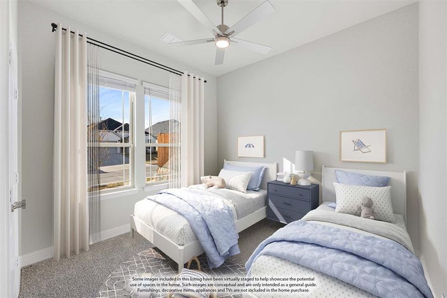 Furnished interior view inside a new home in The Lakes at Parks of Aledo, Aledo (Image 6).