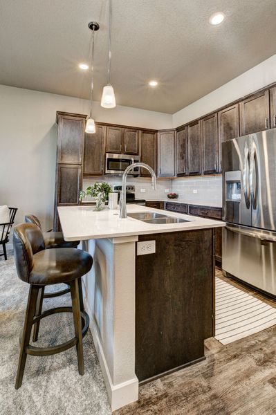 Representative furnished interior of a home built from the The Eldorado by Landmark Homes in The Lakes at Centerra, Loveland (Image 7). Representative furnished interior of a home built from the The Eldorado by Landmark Homes in The Lakes at Centerra, Loveland (Image 7).