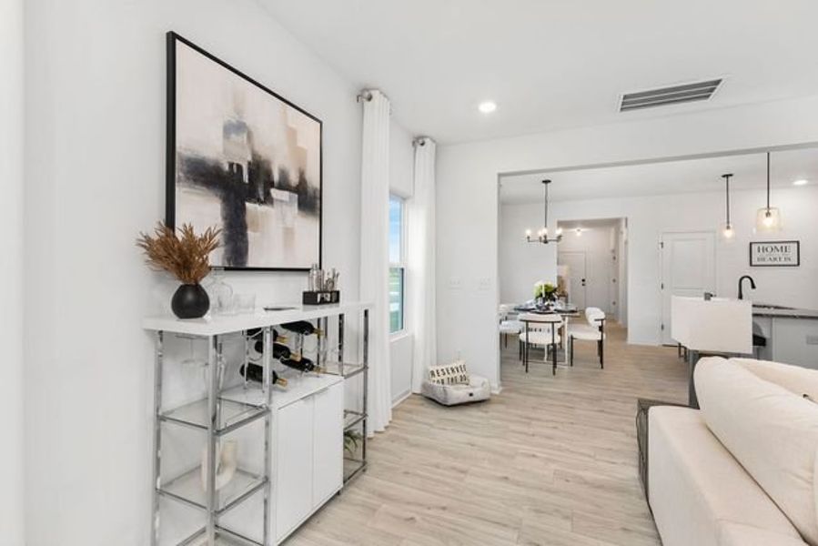 Representative furnished interior of a home built from the Seville II by True Homes in Colvin Park, Rock Hill (Image 13).