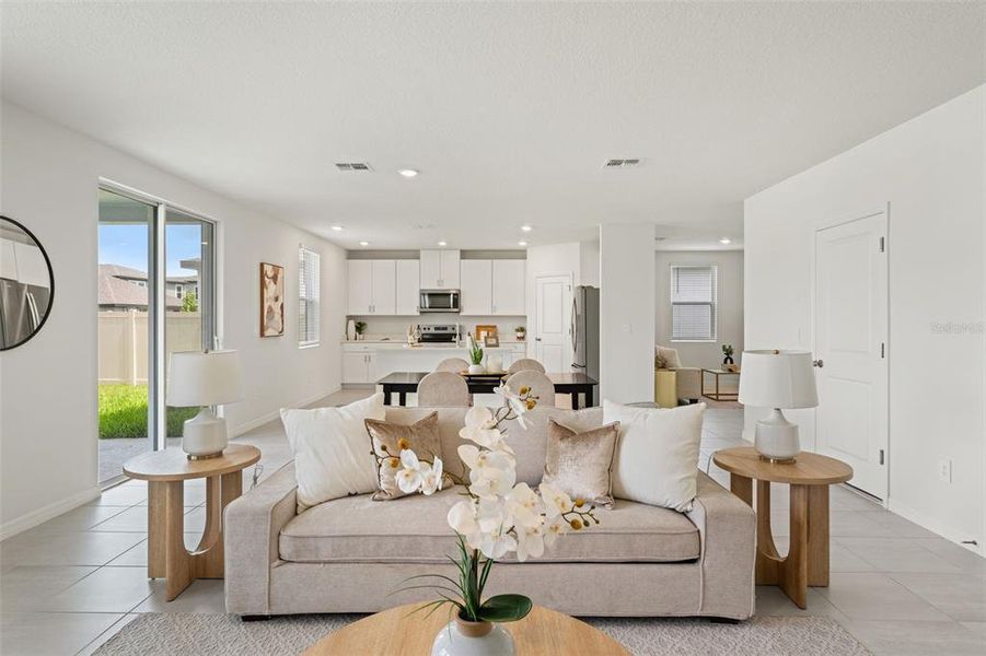 Furnished interior view inside a new home in Two Rivers - Classic Series, Zephyrhills (Image 13).