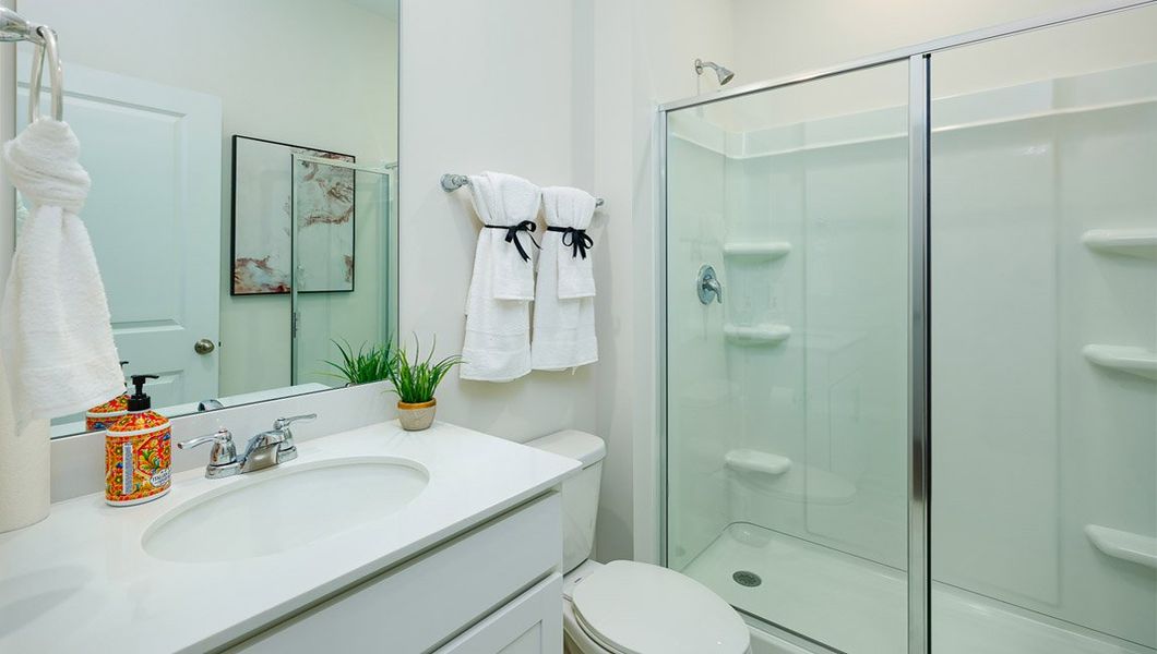 Furnished interior view inside a new home in Cardinal Creek, Charlotte (Image 26).