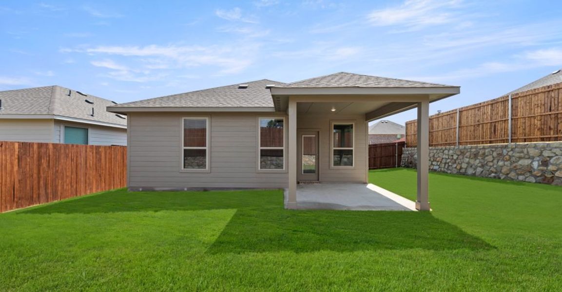 Representative exterior photo of a completed home built from the Hickory by Impression Homes in ValleyBrooke, Mesquite, TX (Image 22).