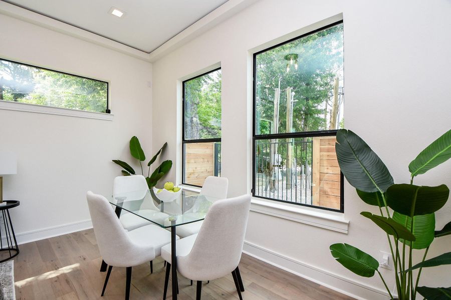 Furnished interior view inside a new home in , Houston (Image 9).
